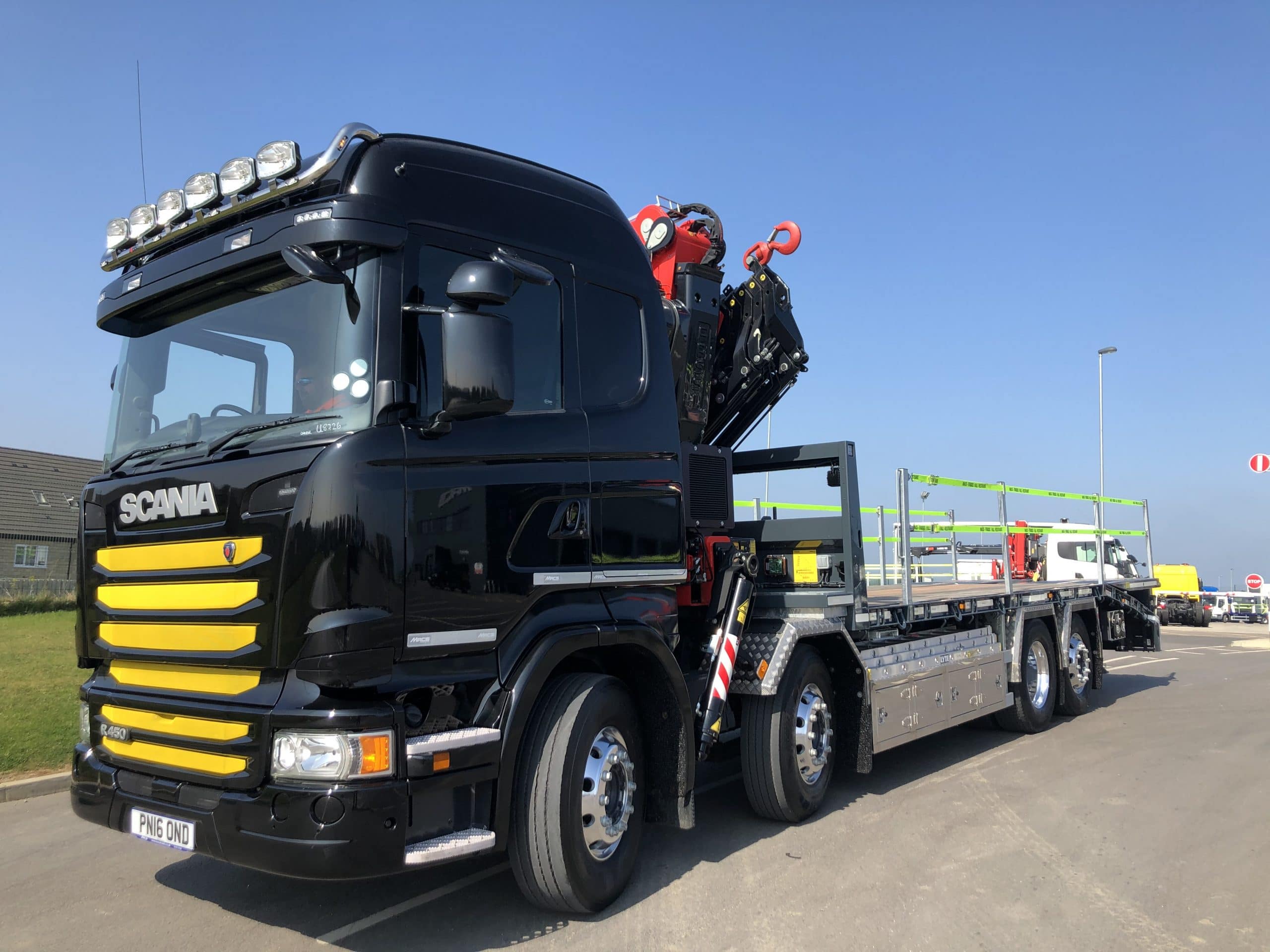 2016 SCANIA R450 WITH FASSI F545 CHEESEWEDGE