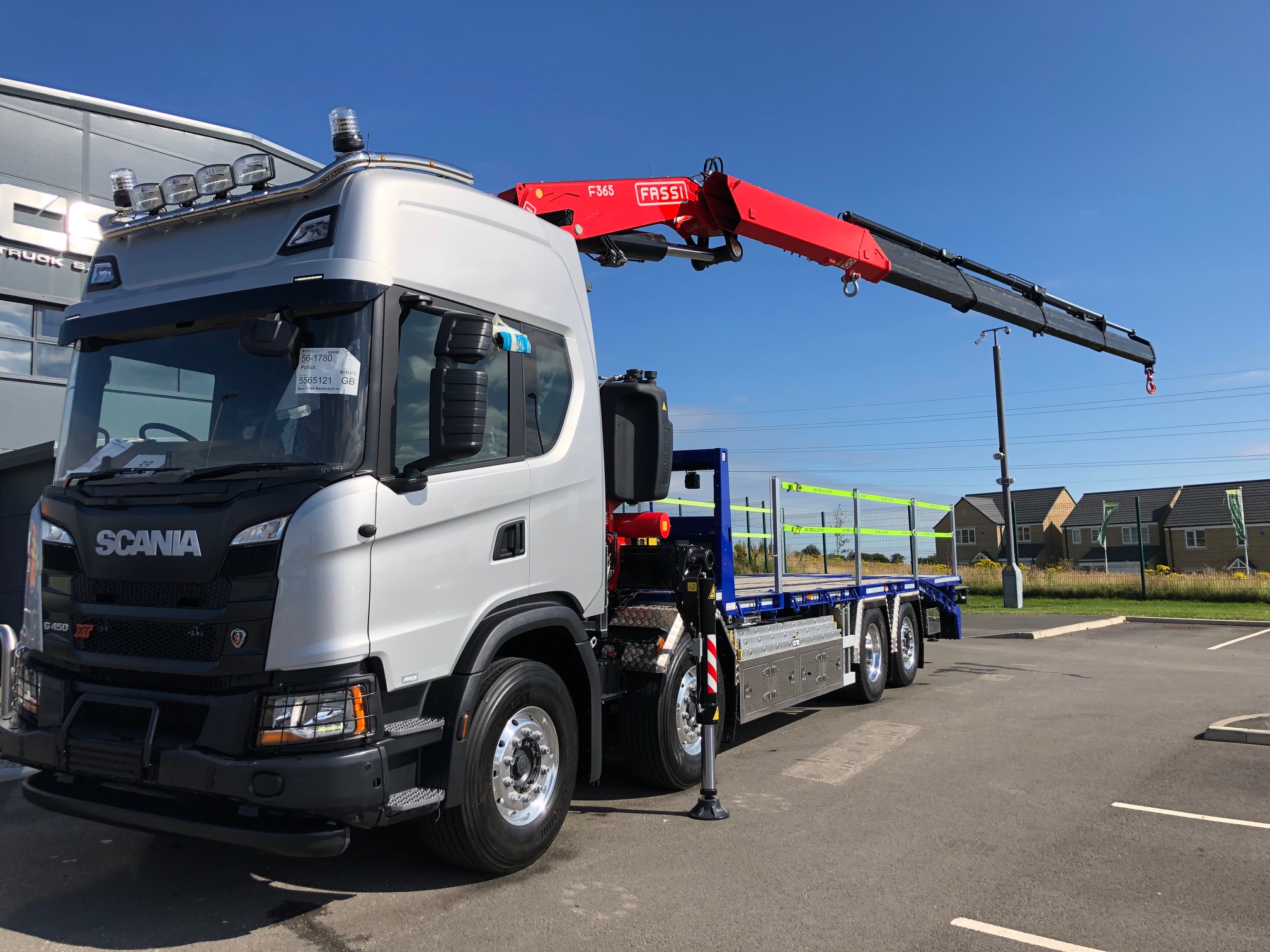 Scania 2020 FASSI Chessewedge Front Right View