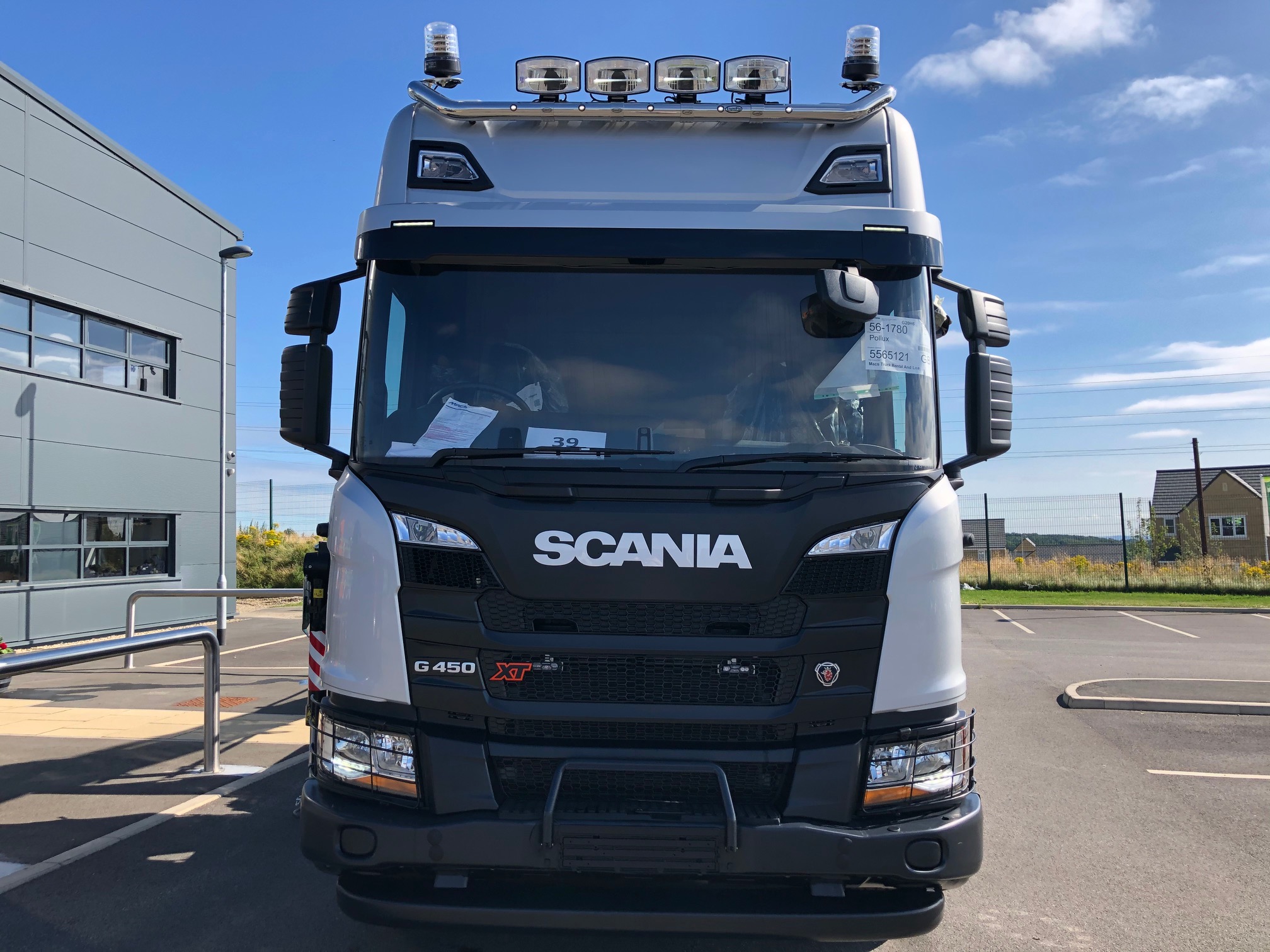 Scania 2020 FASSI Chessewedge Front view
