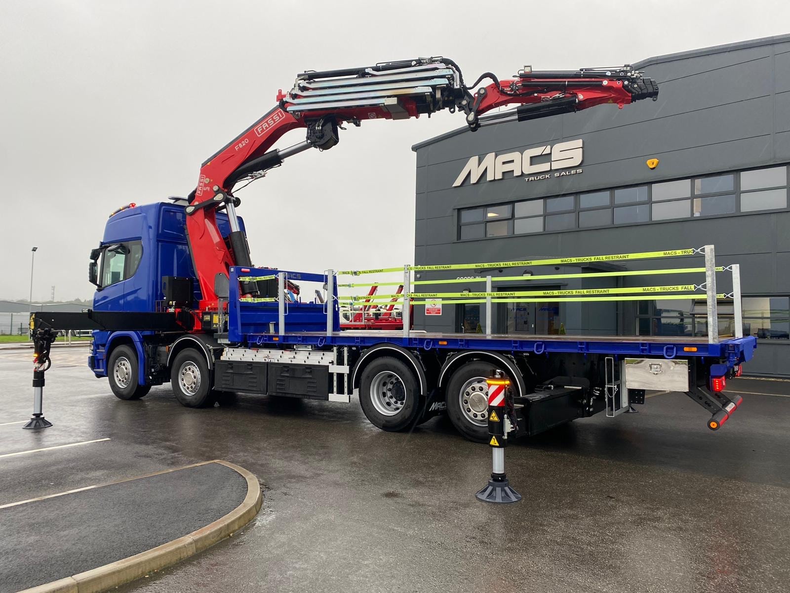 Scania 2020 FASSI With Fly Jib Side View 1