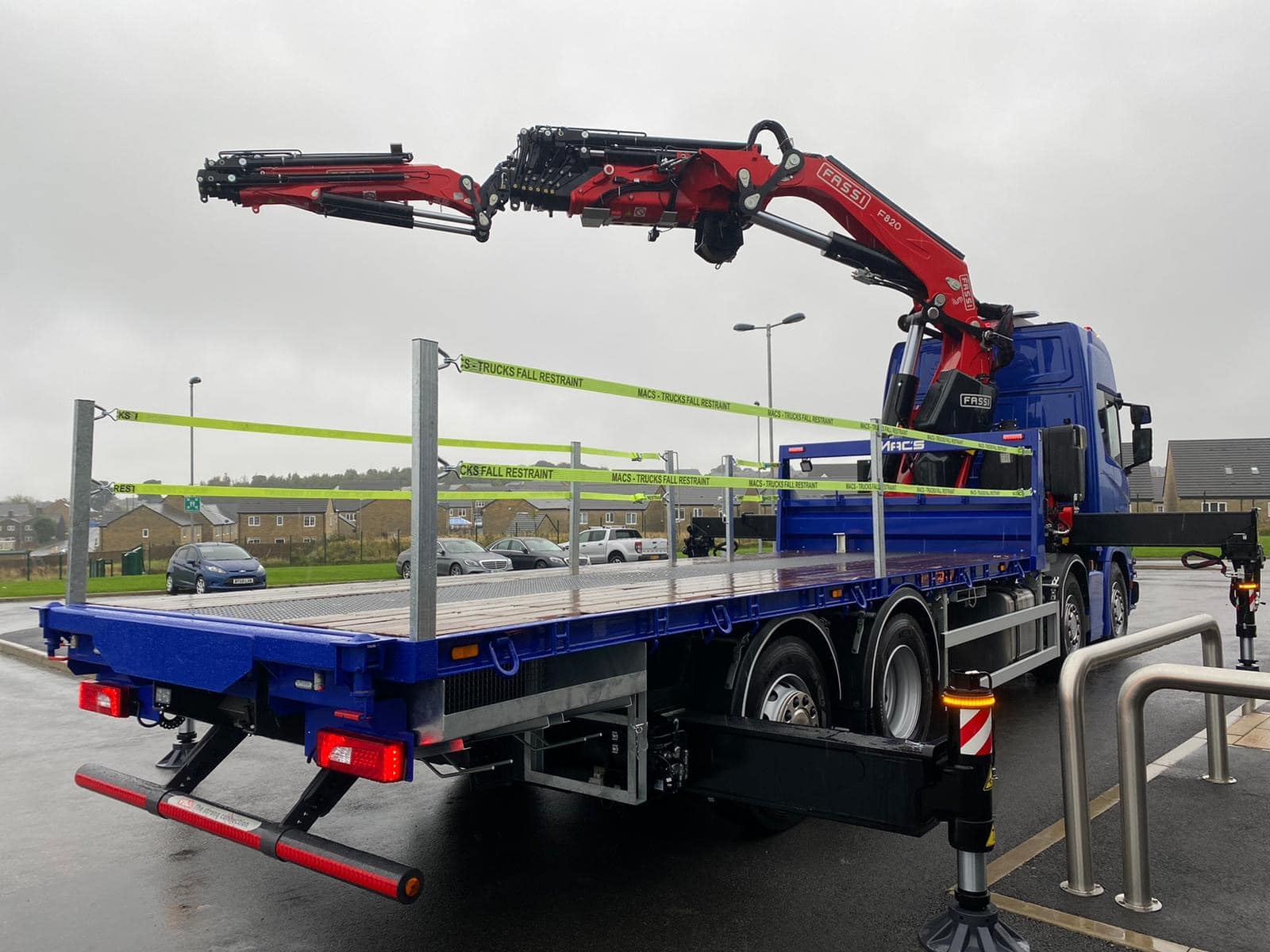 Scania 2020 FASSI With Fly Jib Back Side View