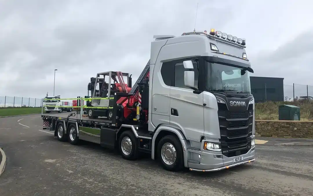 Scania S580 V8 8×2 Flatbed With Fassi F545.RA.2.26