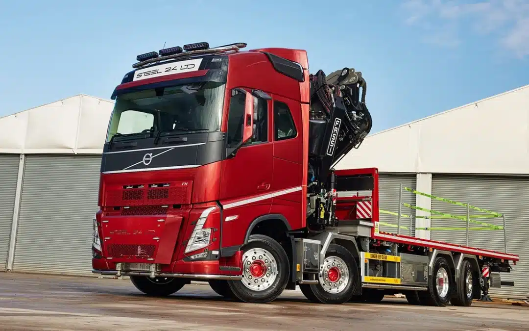 Steel 24 Picks Up Latest Fully Loaded Volvo FH500 with a FASSI F820