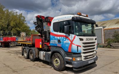 Scania (2013) R480 6×2 Tractor Unit With PM 65 T/M Crane