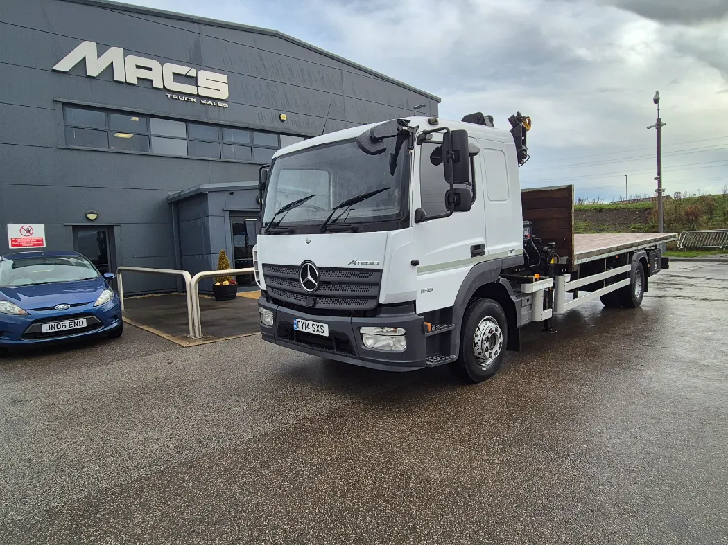 Mercedes atego 1518 4x2 used crane truck outside macs truck sales commercial vehicle dealer